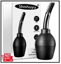 10 Oz Enema Bulb Kit with Storage Bag- Anal or Vaginal Silicone Douche for Men