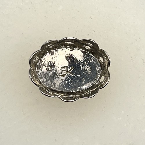 E KUPJACK Artisan STERLING SILVER Pierced Fruit Basket #357 MINIATURE DOLLHOUSE - Picture 10 of 16