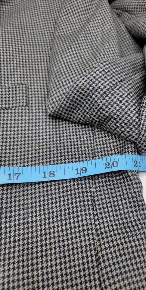 Tommy Hilfiger Chaqueta Hombre Talla 40r Blazer Abrigo Deportivo Lana Acetato Gris Foto 3 de 4