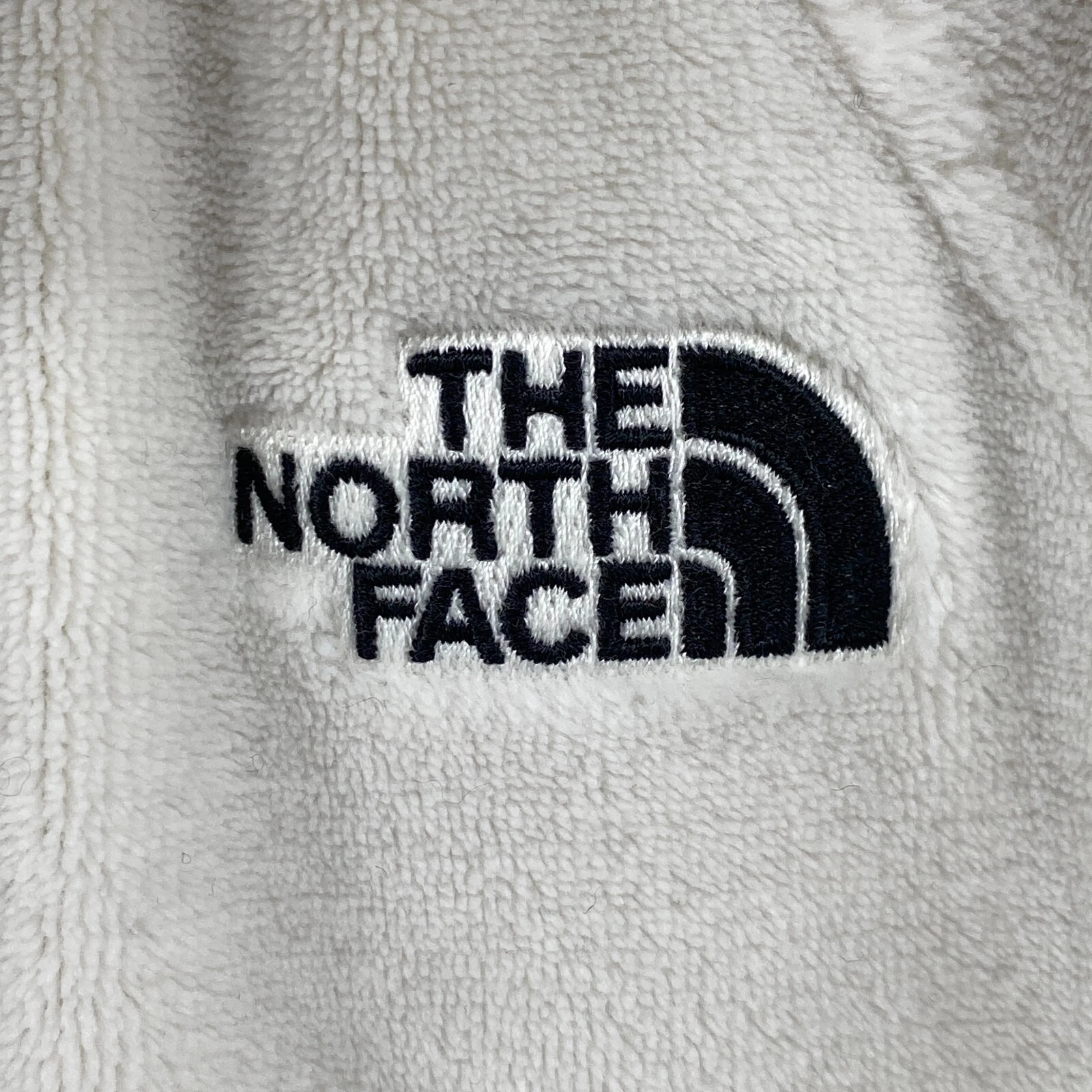 OFF WHITE THE NORTH FACE Felpa con Cappuccio Donna M Peluche Pile Pullover Felpa Off White