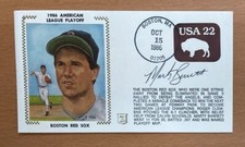 1986 VINTAGE HAND SIGNED AUTOGRAPED *CASHE FDC* MARTY BARRETT JSA COA CF 93022