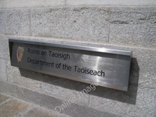 Photo 6x4 Plaque outside the Department of the Taoiseach Baile Atha Cliat c2010