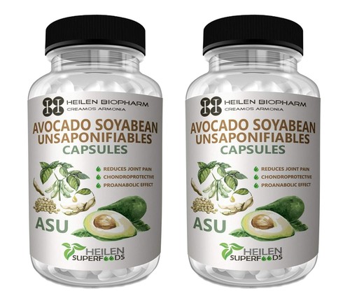 Avocado Soyabean Unsaponifiables 180 Caps 500 mg Heilen Biopharm | Free Shipping - Picture 3 of 7