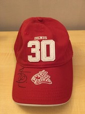 Columbus Blue Jackets Denis 30 Red Baseball Hat Adjustable