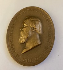President Rutherford B. Hayes American Indian Peace Bronze Oval Medallion M22