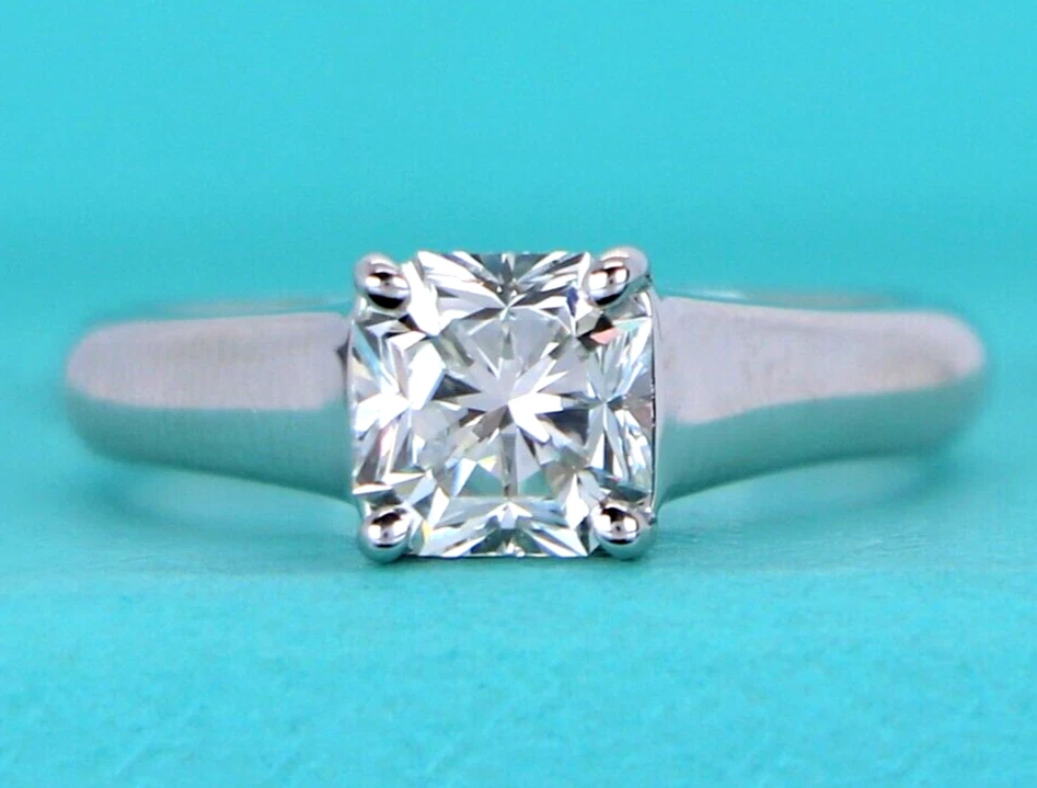 Buy Tiffany & Co Diamond Engagement Ring, Lucida, Radiant Square Princess  Asscher Cut Solitaire, Platinum, Limited Edition, British Hallmarked Online  in India - Etsy