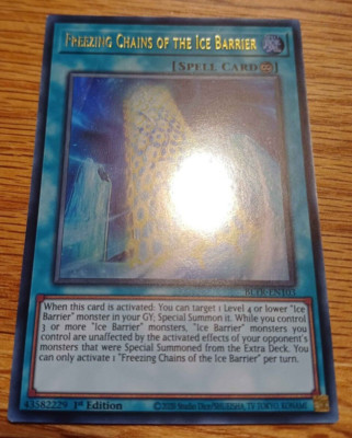 YuGiOh! Freezing Chains of the Ice Barrier - BLTR-EN103 - Ultra Rare - NM