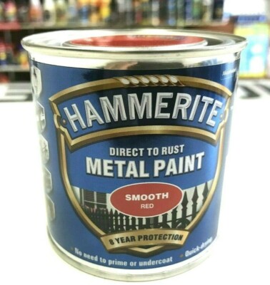 Hammerite glatt rot Metalllack für Bremssättel Tore Radläufe Bremstrommeln