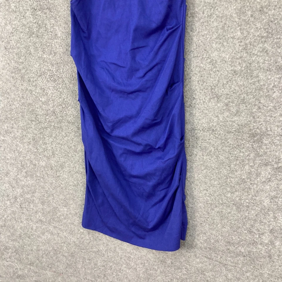 Платье Nicole Miller Artelier женское S маленькое синее облегающее без рукавов вечеринка 32631 - Изображение 3 из 4