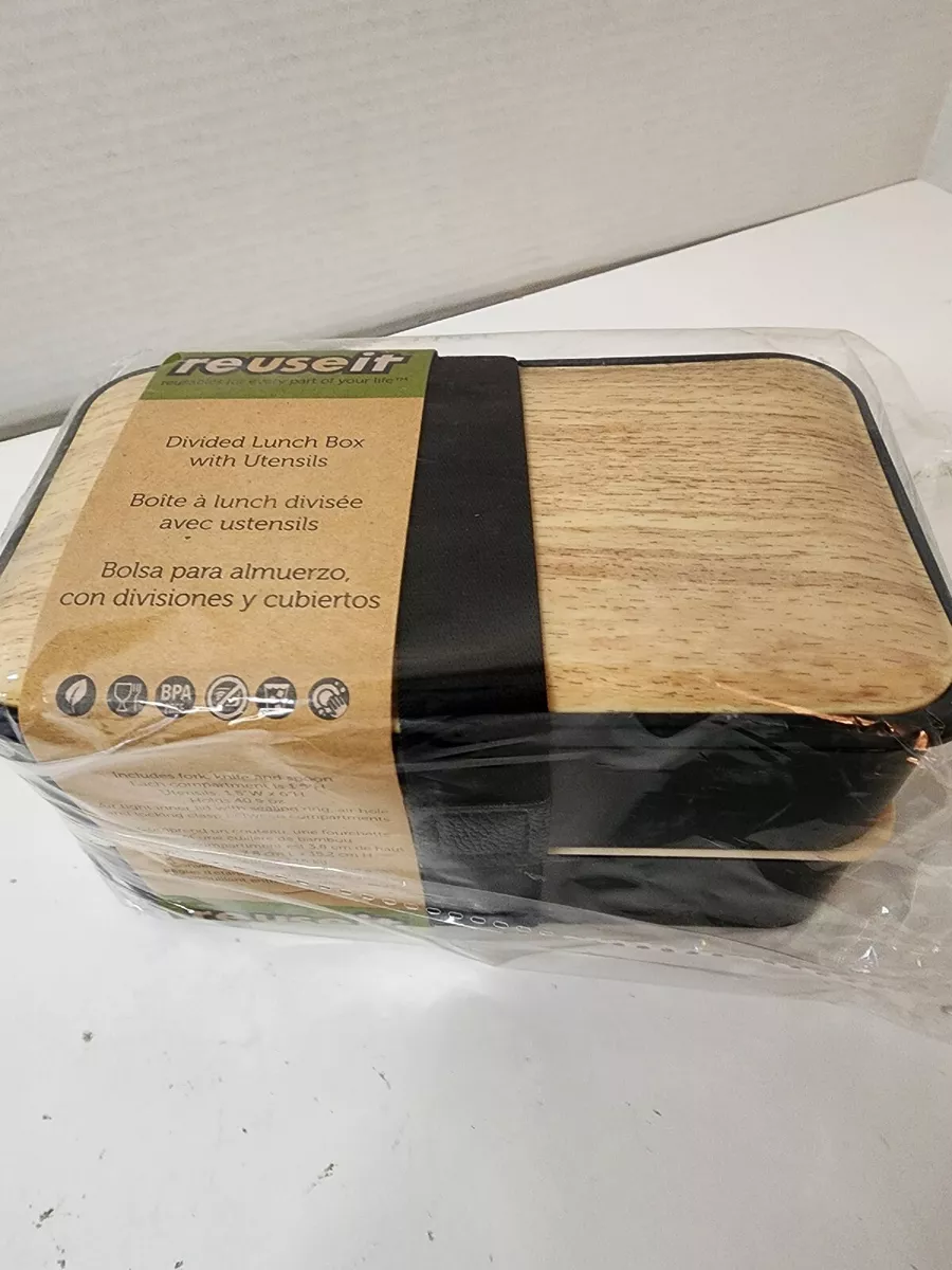 Bamboo Fiber Lunch Box with Utensils