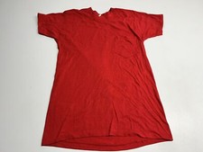 Vintage Blank Pocket T-Shirt Selvedge Single Stitch Red Size M Made in USA