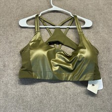 Fabletics Principal Motion365 Low Impact Bra Women's 2X Dark Moss Shine NEW