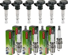 6x ESEN SKV Zündspule + DENSO Zündkerze für BMW 5er E34 525i