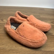 Women's Sz 8 OluKai Nohea Heu Fuzzy Drop-Back Slipper Pickled Ginger 20459-GUGU