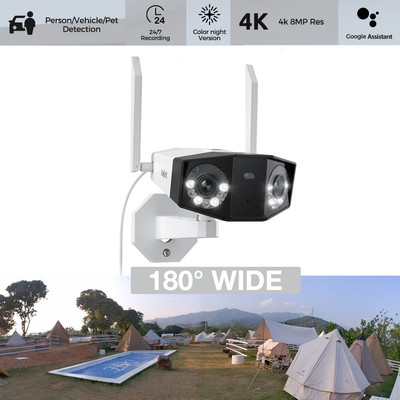 Ultra HD 4K Security Camera New Wide Angle Lens Garage Camera CCTV IP Camera