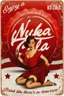 Vintage Nuka Cola Tin Metal Signs Home Décor, Retro Fallout Plaque Wall for Livi