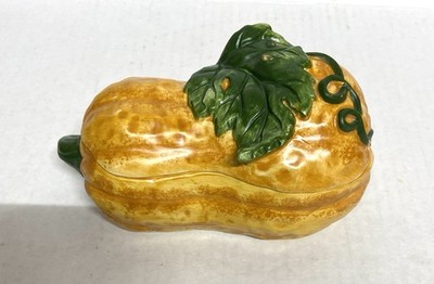 Vintage Yankee Candle Fall Harvest  Squash Dual Tea Light Holders 
