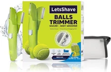 LetsShave Manscape Body Hair Portable Trimmer for Men, Pubic Wet/Dry Body Shaver