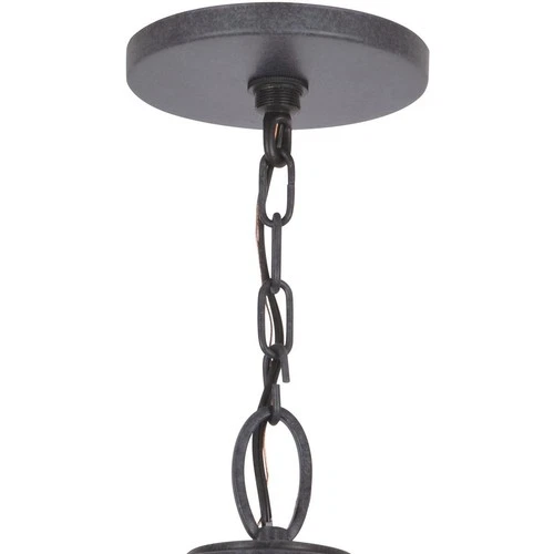 Crystorama GLA-9705-OP-BC Glacier Outdoor Pendant or Chandeller Black Charcoal - Picture 3 of 10