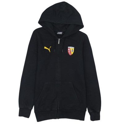 Puma Herren Hoodie schwarz Full Zip S Racing Club de Lens Logo