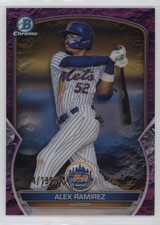 2023 Bowman Chrome Prospects Fuchsia Lunar Crater Refractor Alex Ramirez 0qc1