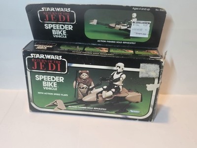 Vintage 1983 Kenner Star Wars Return The Jedi Speeder Bike Incomplete With Box