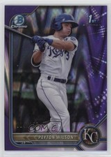 2022 Bowman Chrome Prospects Purple RayWave Refractor 14/250 Peyton Wilson 2f4