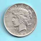 SILVER 1922 D PEACE SILVER DOLLAR UNGRADED - BEAUTIFUL COIN