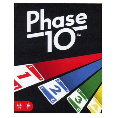 Mattel Games Phase 10 Card Game Board Game Family Game 2-6 Players