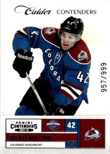 2011-12 Panini Rookie Anthology Contenders Calder Brad Malone Rookie /999