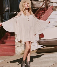 Spell & The Gypsy ~ Florence Shimmer Mini Dress ~ XS 6 8 Small Mark Read Info