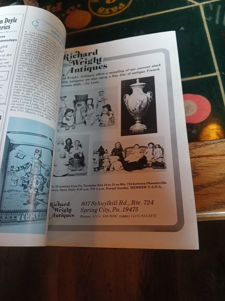 Spinning Wheel Antiques & Early Craft - Vintage Magazine Vintage Nov 1975 Foto 3 de 4