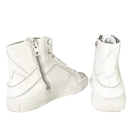Zadig & Voltaire Scarpe Donna Taglia 6,5 Sneakers Alte Flash RN: 116202 - Foto 5 di 8