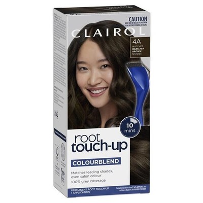 Clairol Root Touch Up Permanent Haarfarbe 4A Dark Ash Brown Full Grey Coverage