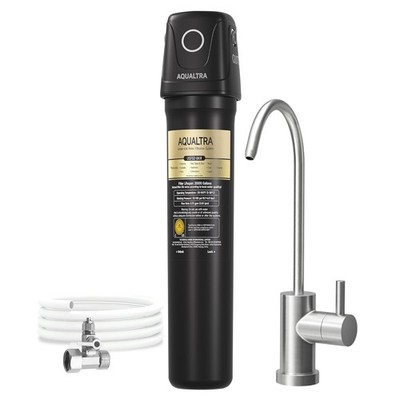 AQUALTRA USF02-BKF Untertisch Wasserfiltersystem mit Wasserhahn NSF/ANSI/CAN 372 C
