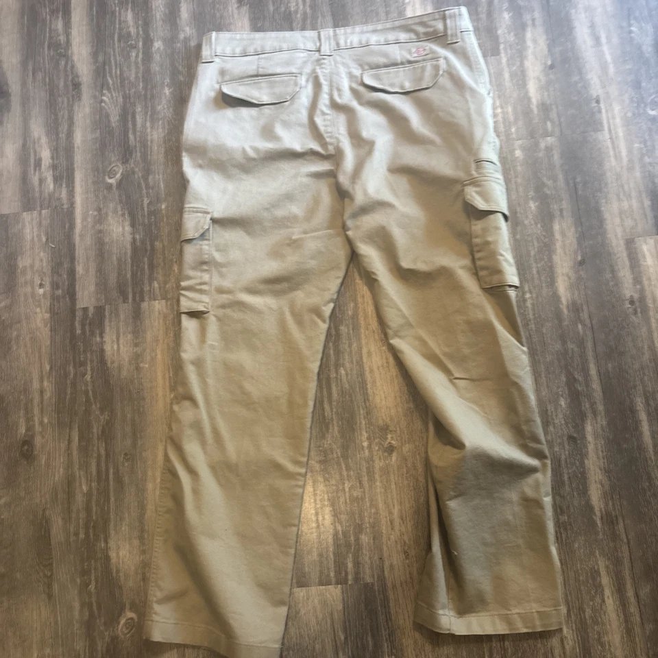 Pantalones de trabajo de carpintero Dickies beige para mujer 12r 6 bolsillos Foto 4 de 4