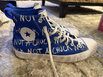 Converse Not A Chuck UNTITL3D Shoes Mens Size 10 Blue High Top Canvas Sneaker