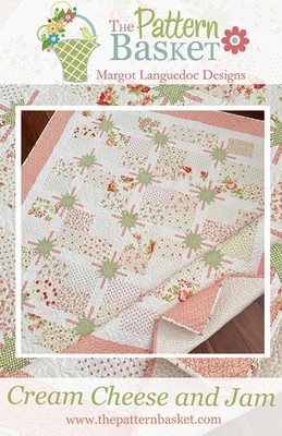 Pattern Basket CREAM CHEESE & JAM Fat Quarter Pattern | eBay