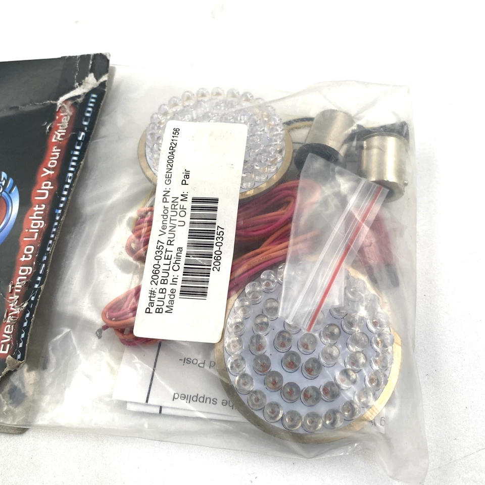 Custom Dynamics GEN-200-AR2-1156 Rear Bullet 1156 Turn Signal LED Bulbs Harley - Image 4 of 4