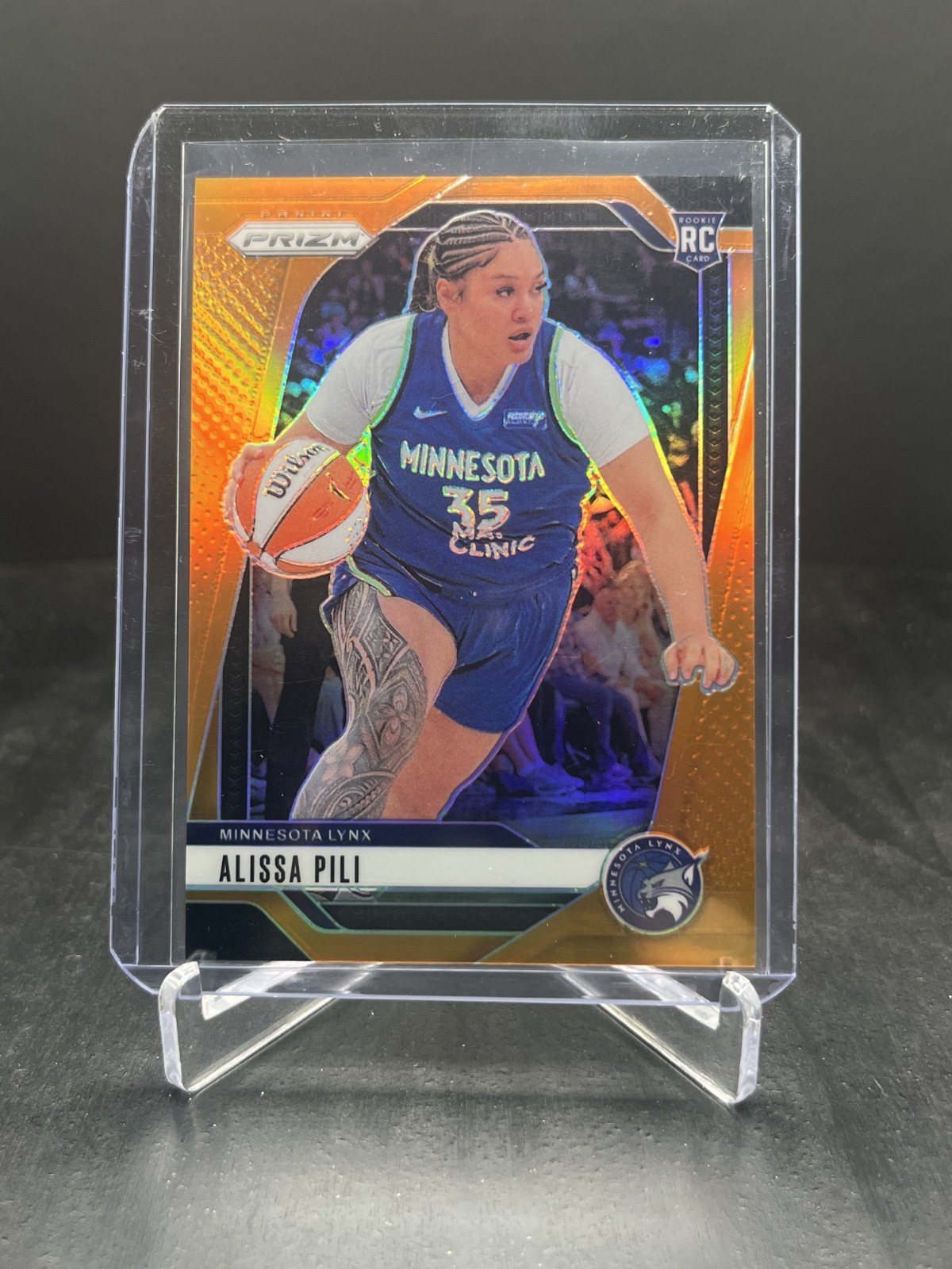 2024 Panini Prizm WNBA Basketball Alissa Pili RC Rookie Orange 86/99 #83