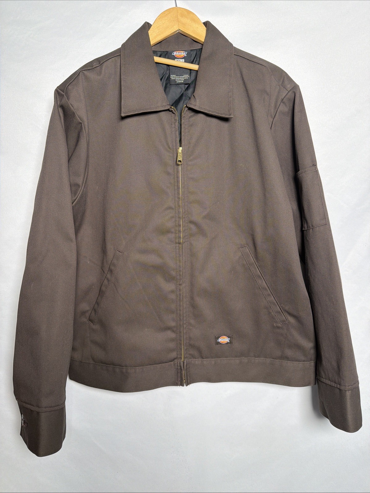 Dickies Insulated Eisenhower Jacket Mens Brown Workwear Wate