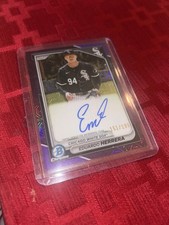 Topps 2024 Bowman Chrome Eduardo Herrera Auto Purple /199 White Sox MLB