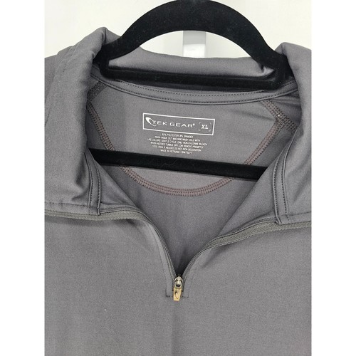 Tek Gear Womens Sz XL 1/4 Zip Lightweight Athletic Jacket Gray Silver Floral - Picture 2 of 4
