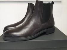Hugo Boss First Class Dark Brown Mens Boot's Uk 7 #Q136 Rrp £600 Chelsea 