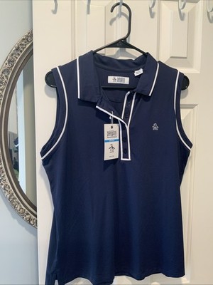 Penguin XL Navy Women Sports Top Golf Tennis NEW