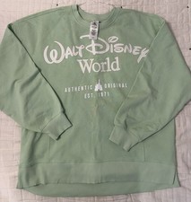 2026 Walt Disney World Lime Green Crewneck Sweatshirt Embroidered Unisex Large