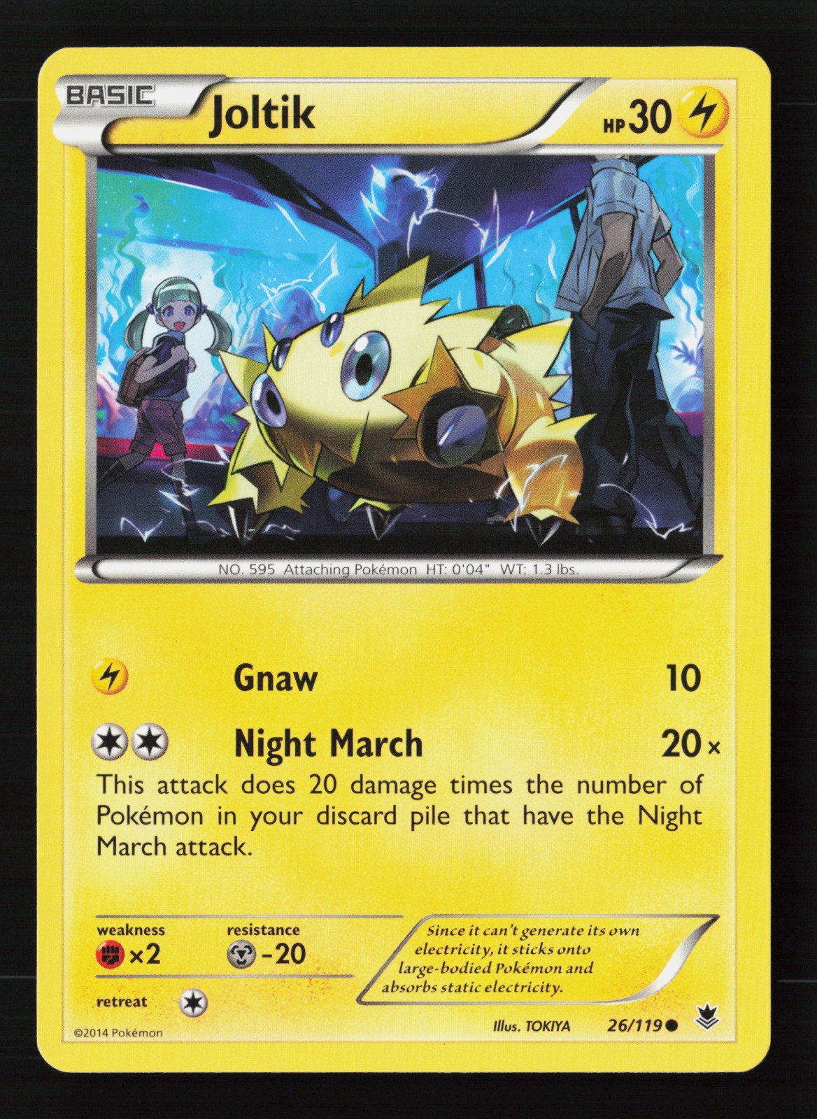 Joltik 26/119 Regular Pokemon TCG XY - Phantom Forces MP
