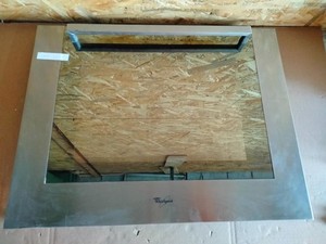 Whirlpool Backofen Tür Glas Edelstahl defekt – Teil fehlt | Ersatzteil (W9 1113)