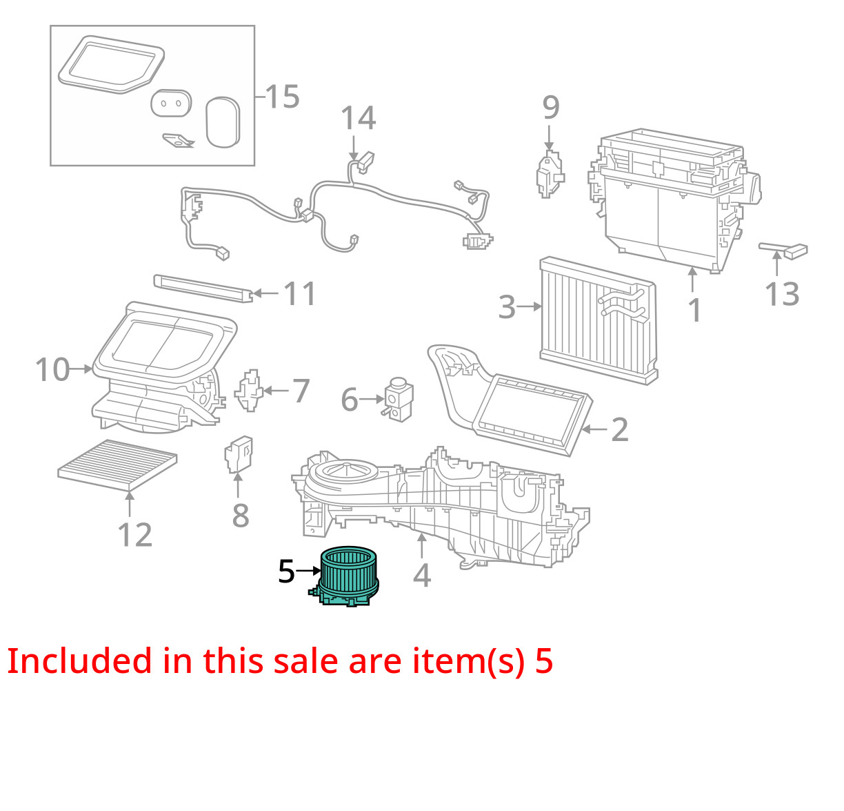 2020 Jeep Wrangler Heater AC Blower Motor OEM 54K Miles - LKQ384192755 thumbnail 4