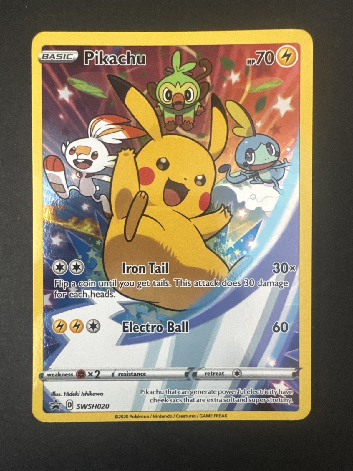Pikachu SWSH020 SWSH: Sword & Shield Promo Cards Holo MINT!!
